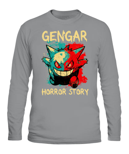 PKM Gengar Spooky Season Printed Graphic Sweatshirt T-Shirt