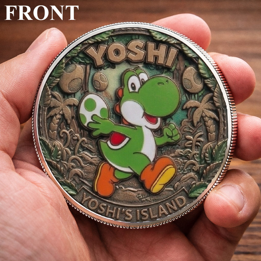 Yoshi Mario Printed Commemorative Coin