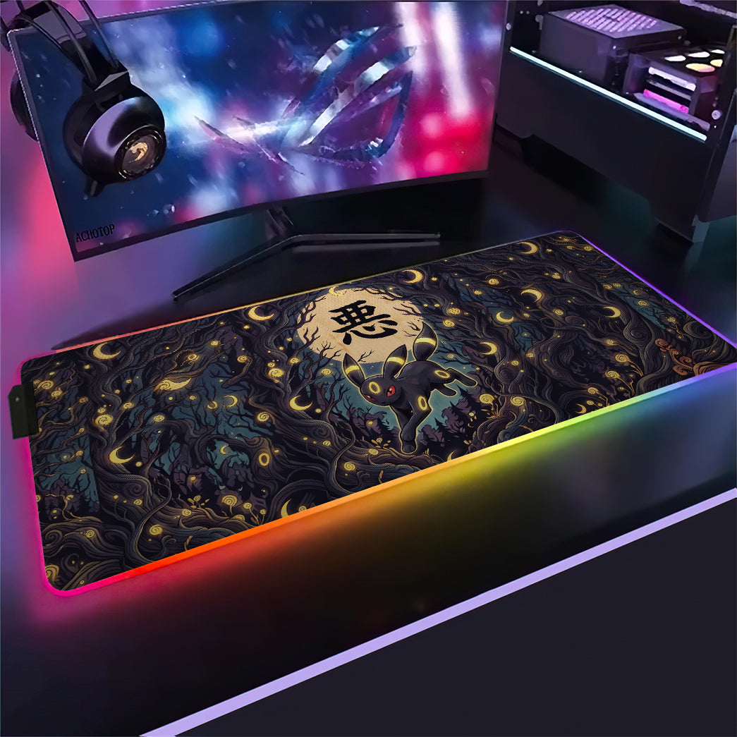 PKM Umbreon Kanji Led Mouse Pad