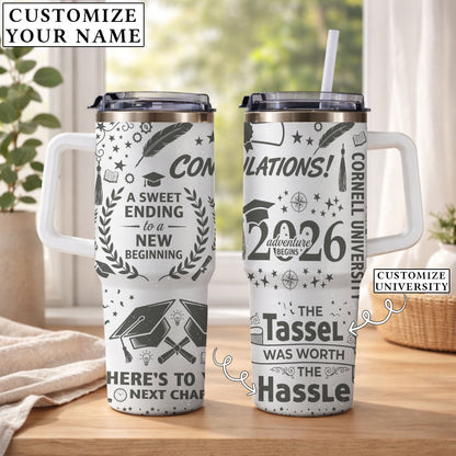 Graduation A Sweat Ending To A New Beginning - Personalized 40oz Tumbler