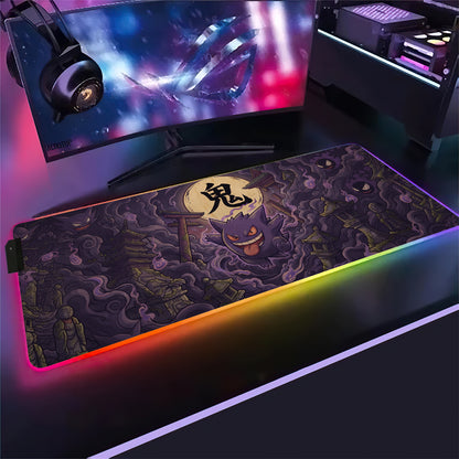PKM Gengar Kanji Led Mouse Pad
