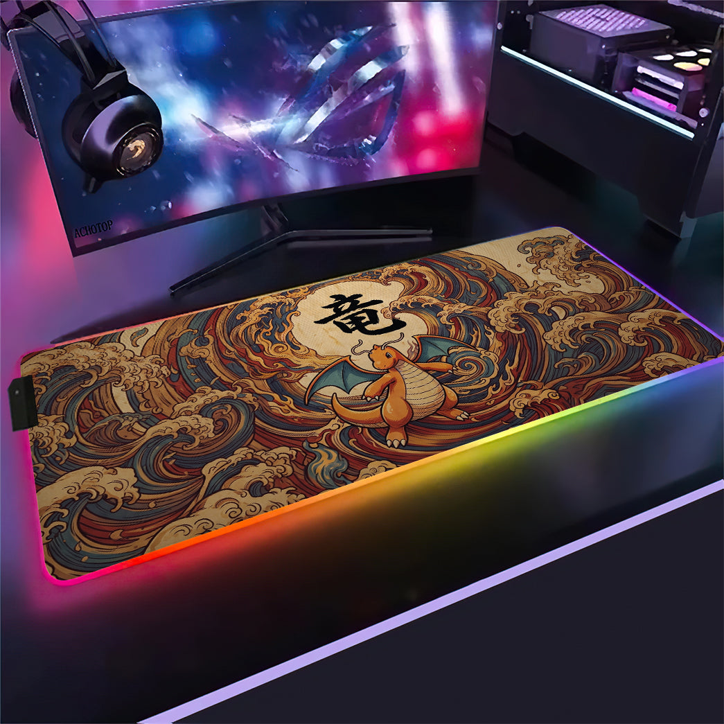 PKM Dragonite Kanji Led Mouse Pad