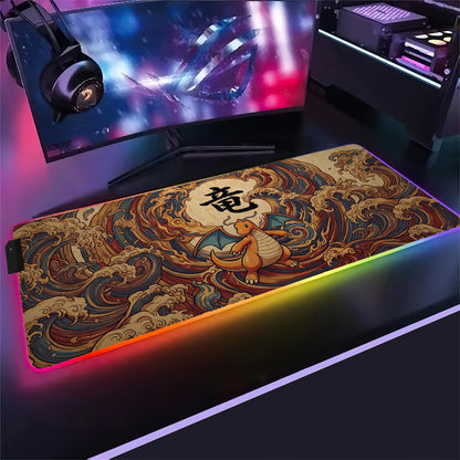 PKM Dragonite Kanji Led Mouse Pad