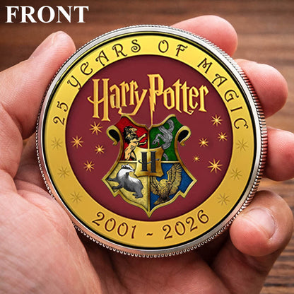 Harry Potter 25th Years Of Magic Printed Commemorative Coin