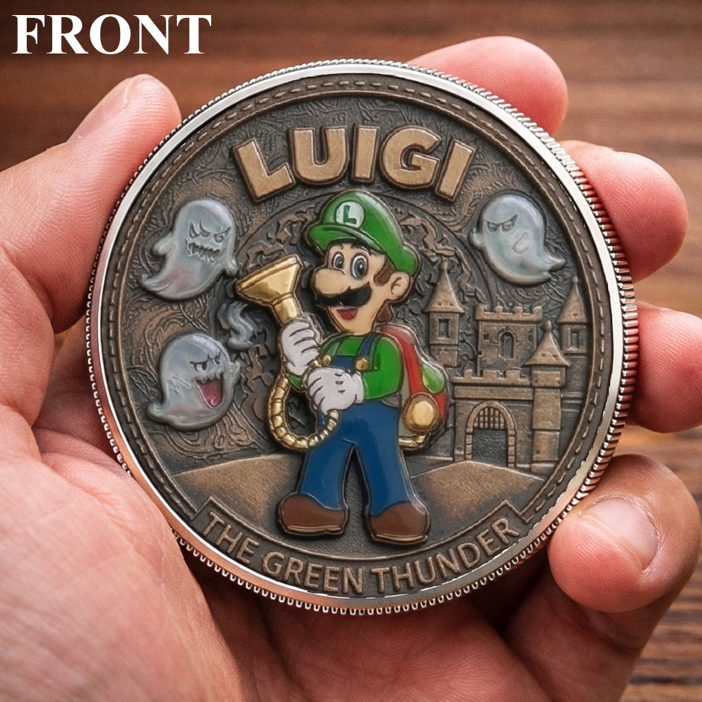 Luigi Mario Printed Commemorative Coin