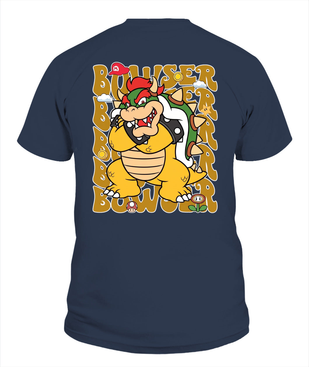 Classic Mario Browser 2-Side Printed Graphic Shirt