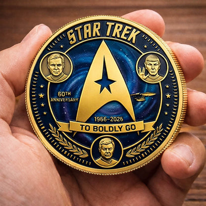StarTrek 60th Anniversary Printed Commemorative Coin
