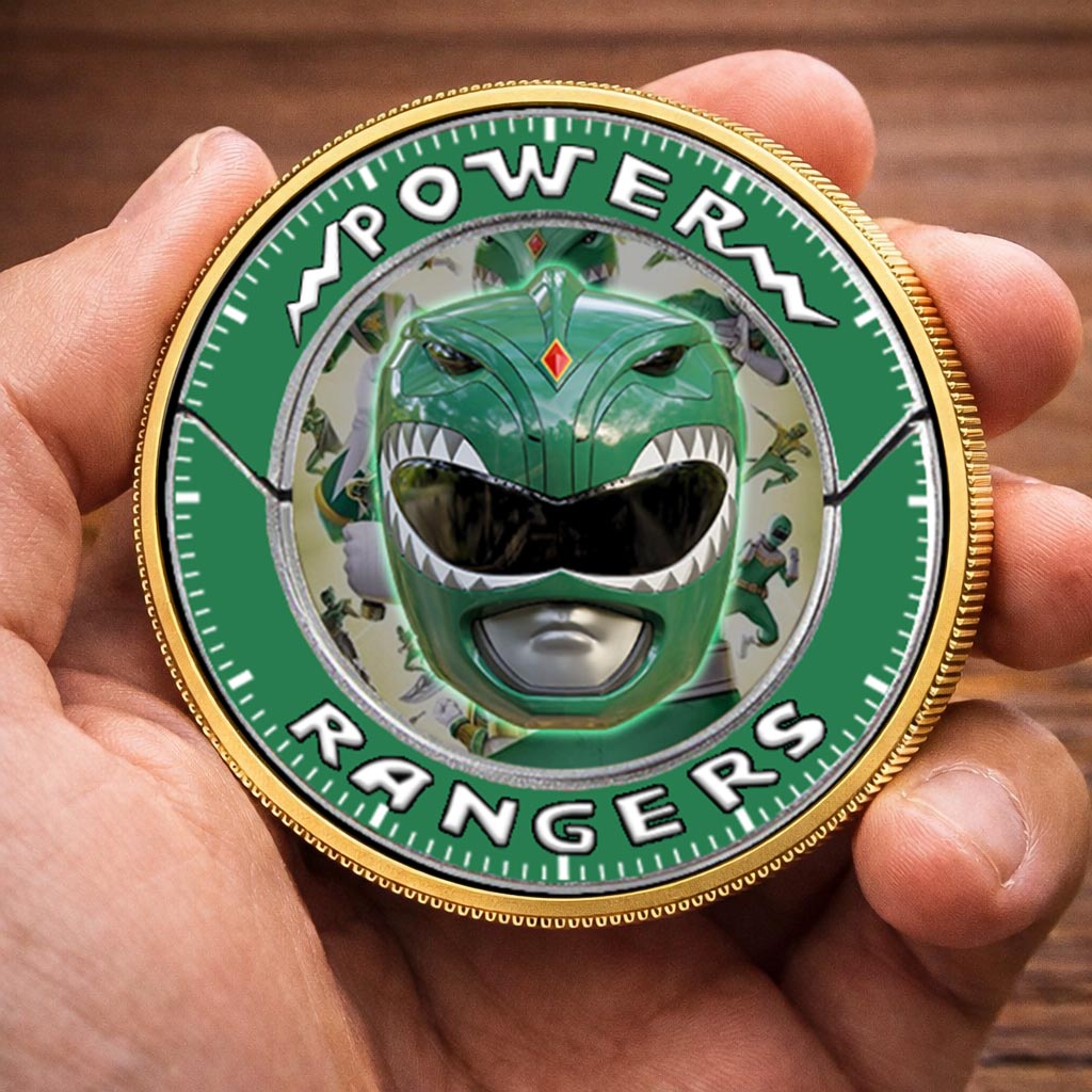 Mighty Morphin Power Rangers Dragon Zord Printed Commemorative Coin