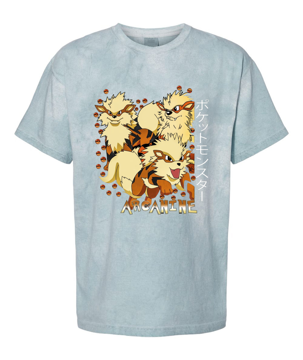 PKM Arcanine Printed Graphic Sweatshirt T-Shirt