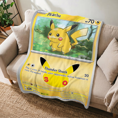PKM Pikachu 30th Anniversary Custom Fleece Blanket