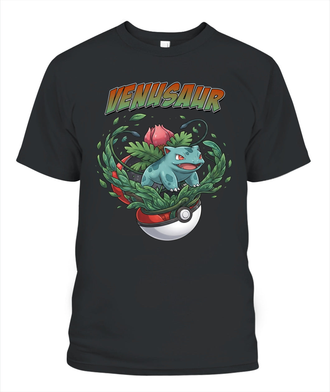 PKM Venusaur Printed Graphic Sweatshirt T-Shirt