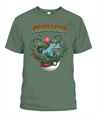 PKM Venusaur Printed Graphic Sweatshirt T-Shirt