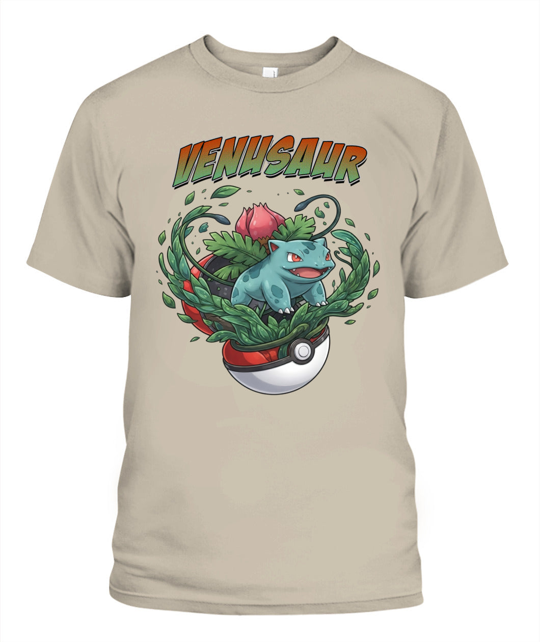 PKM Venusaur Printed Graphic Sweatshirt T-Shirt