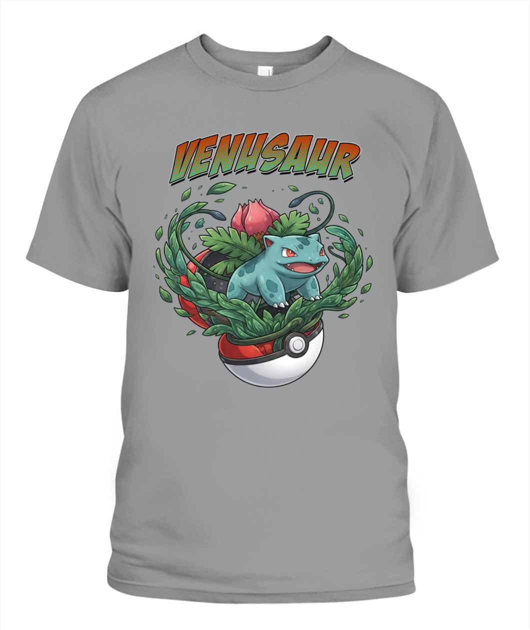 PKM Venusaur Printed Graphic Sweatshirt T-Shirt