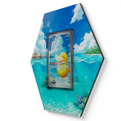 226/217 Psyduck Pokémon Card Artwork Hexagon Display
