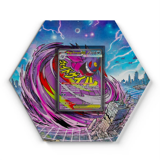 269/217 Mega Gengar EX Pokémon Card Artwork Hexagon Display