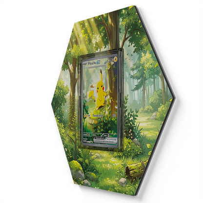 276/217 Pikachu EX  Pokémon Card Artwork Hexagon Display