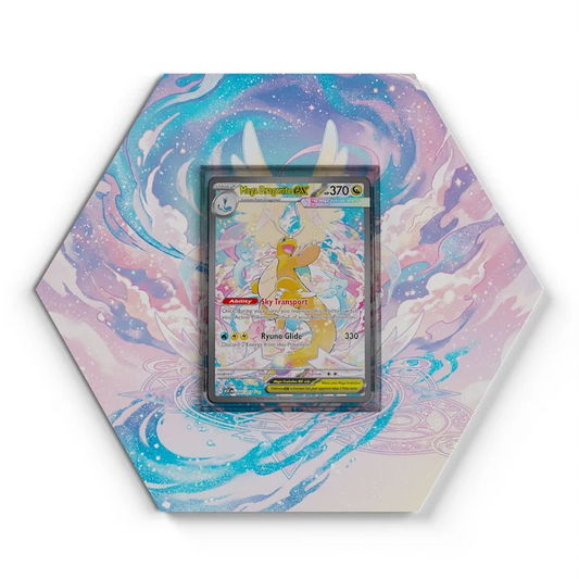 290/217 Mega Dragonite EX Pokémon Card Artwork Hexagon Display