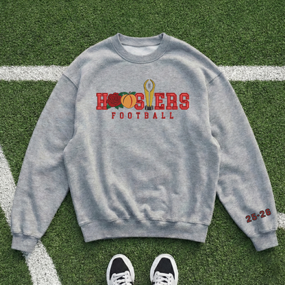 Embroidered Hoosiers Champs Sweatshirt: Rose & Peach Bowl 25/26 Quarter-Zip Sweatshirt, Hoodie Sweatshirt T-Shirt