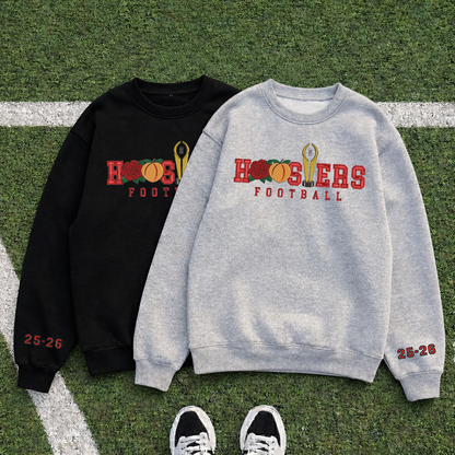 Embroidered Hoosiers Champs Sweatshirt: Rose & Peach Bowl 25/26 Quarter-Zip Sweatshirt, Hoodie Sweatshirt T-Shirt