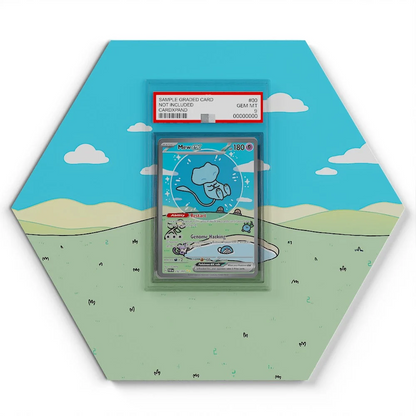 232/091 Mew EX Pokémon Card Artwork Hexagon Display