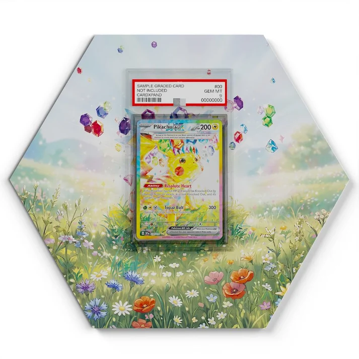 238/191 Pikachu EX Pokémon Card Artwork Hexagon Display