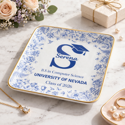 Class of 2026 Personalized Graduation Jewelry Dish