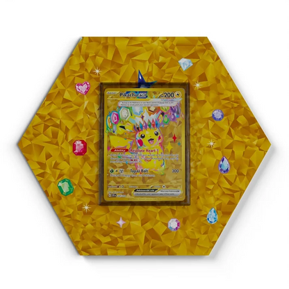 247/191 Pikachu EX Pokémon Card Artwork Hexagon Display