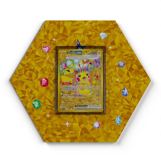 247/191 Pikachu EX Pokémon Card Artwork Hexagon Display