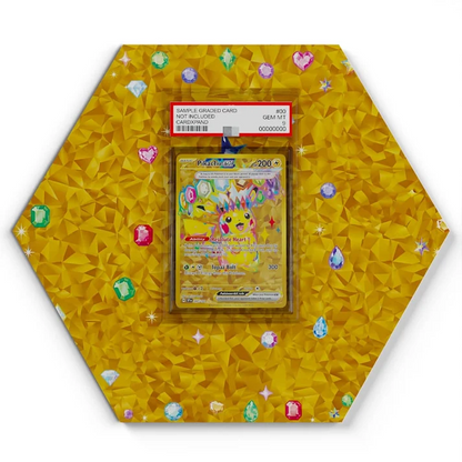 247/191 Pikachu EX Pokémon Card Artwork Hexagon Display