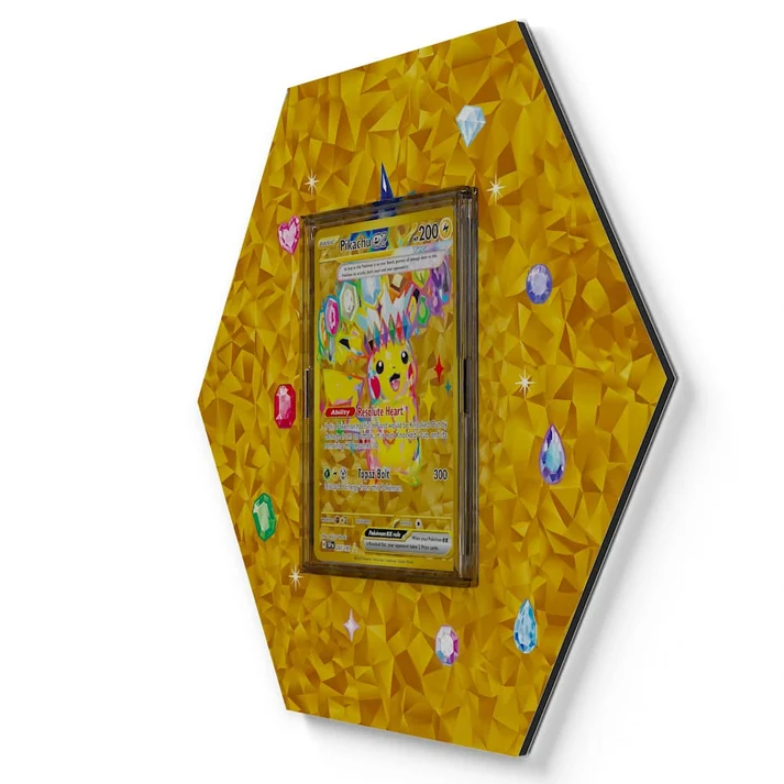 247/191 Pikachu EX Pokémon Card Artwork Hexagon Display
