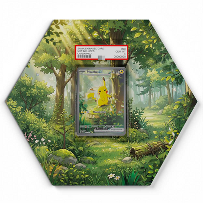 276/217 Pikachu EX  Pokémon Card Artwork Hexagon Display