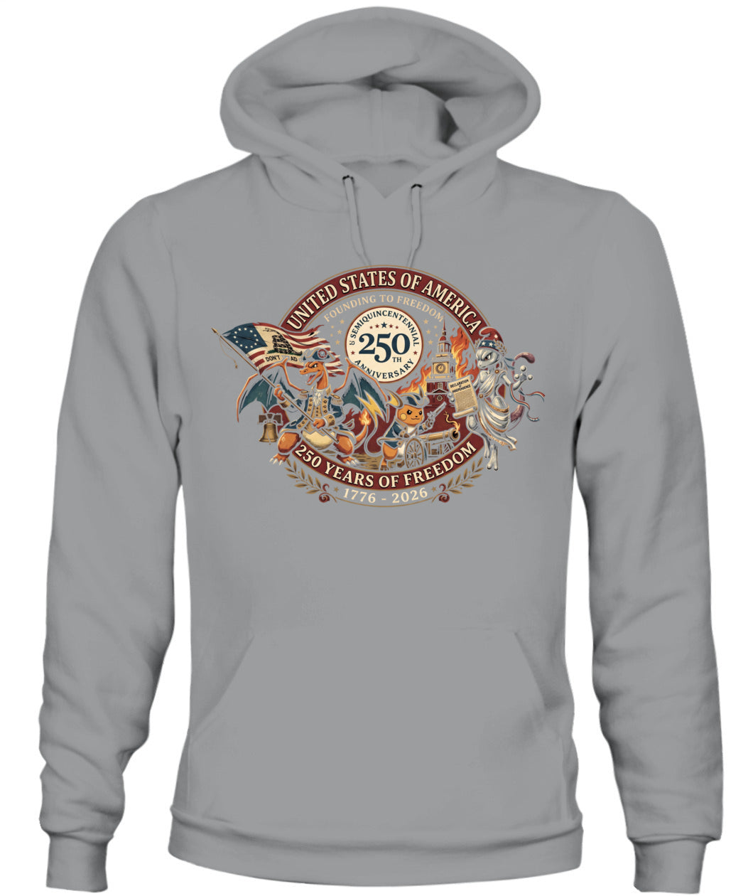 PKM Founding To Freedom 250 Years Of Freedom Graphic Apparel