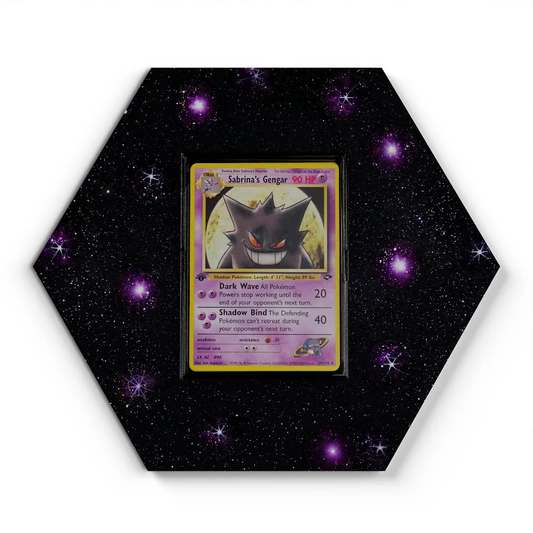 291/32 Sabrina's Gengar Pokémon Card Artwork Hexagon Display