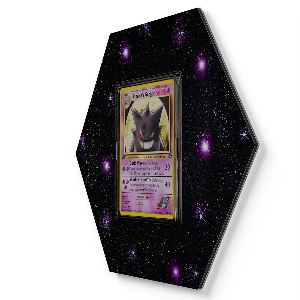 291/32 Sabrina's Gengar Pokémon Card Artwork Hexagon Display