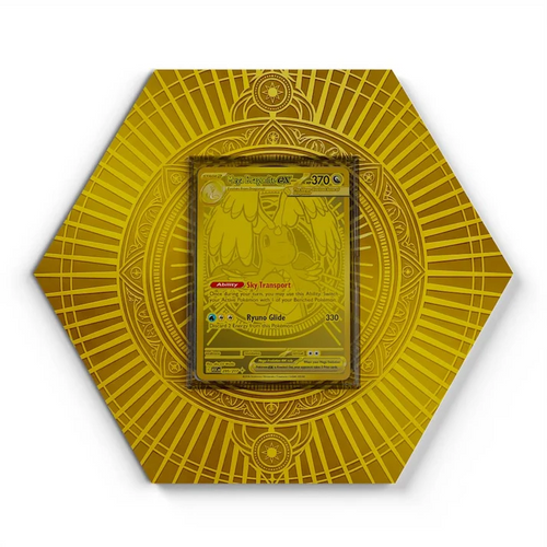 295/217 Mega Dragonite EX Pokémon Card Artwork Hexagon Display