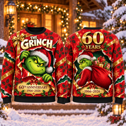 Christmas 60th Anniversary AOP T-Shirt Sweatshirt Hoodie