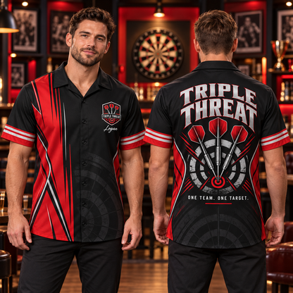 Custom Retro Darts Shirt | Personalized Team Name & Player Name