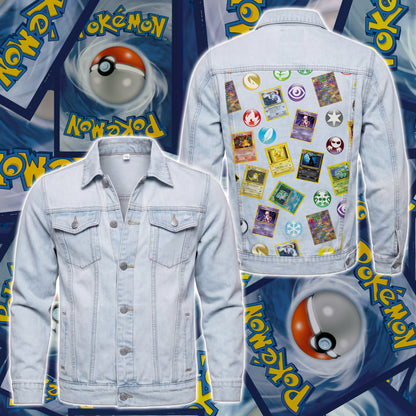 PKM Cards Collector Custom Lightweight Denim Jacket
