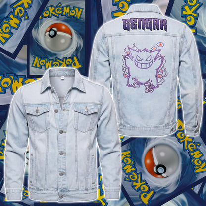 PKM Gengar Custom Lightweight Denim Jacket