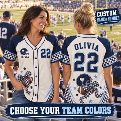 Personalized Football Jersey – Custom Name, Number & Team Colors