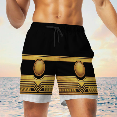 Gold Power Rangers Zeo Custom Men Shorts