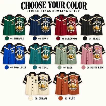 Custom Retro Bowling Shirt | Personalized Team Name & Player Name