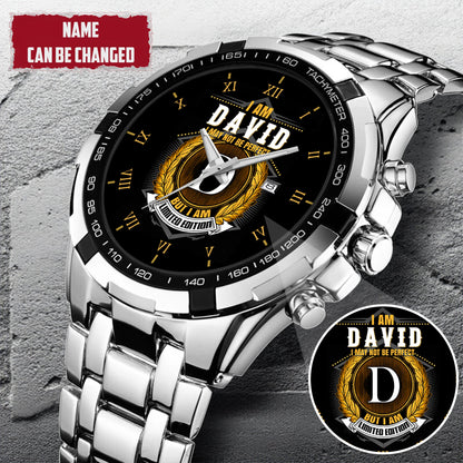 Personalized Limited Edition Name EST Watch for Him Dad Boyfriend