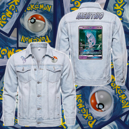 PKM Mewtwo Custom Lightweight Denim Jacket