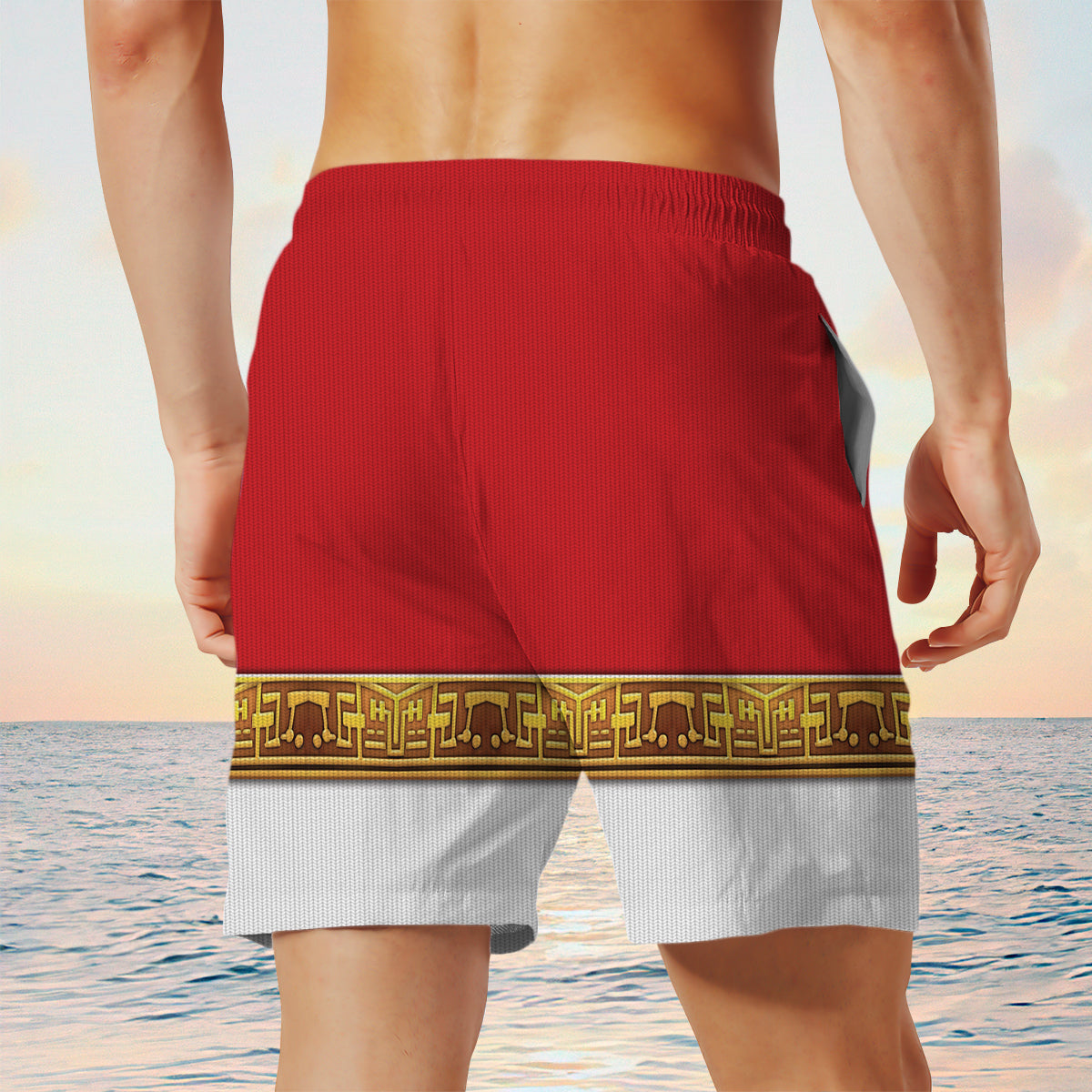 Red Power Rangers Zeo Custom Men Shorts
