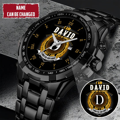 Personalized Limited Edition Name EST Watch for Him Dad Boyfriend