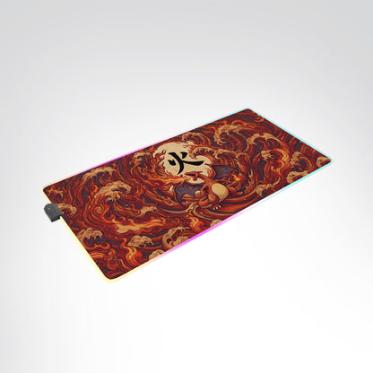 PKM Charizard Kanji Led Mouse Pad