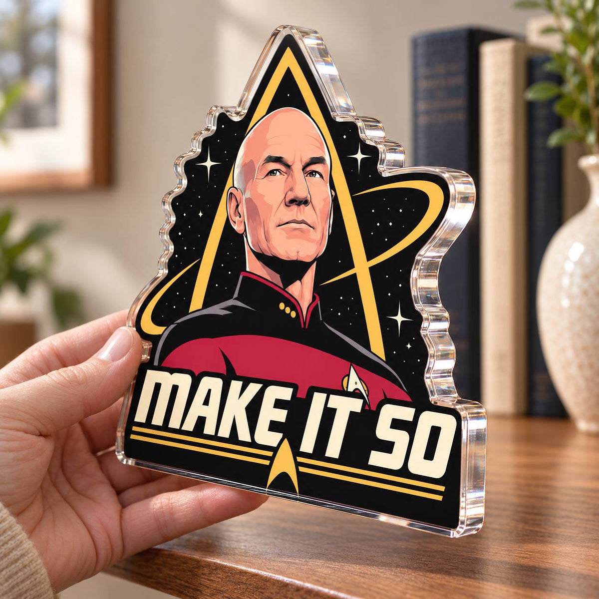 Sir Patrick Stewart LEGEND Memorial Acrylic Plaque, 1940–2026 Tribute