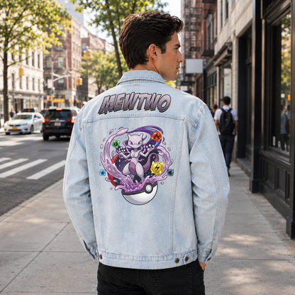 PKM Mewtwo Custom Lightweight Denim Jacket